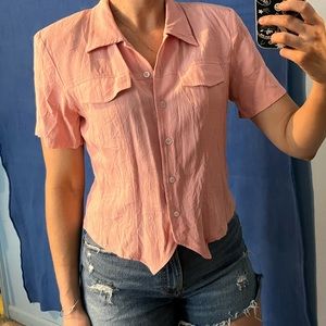 Vintage Coral Blouse